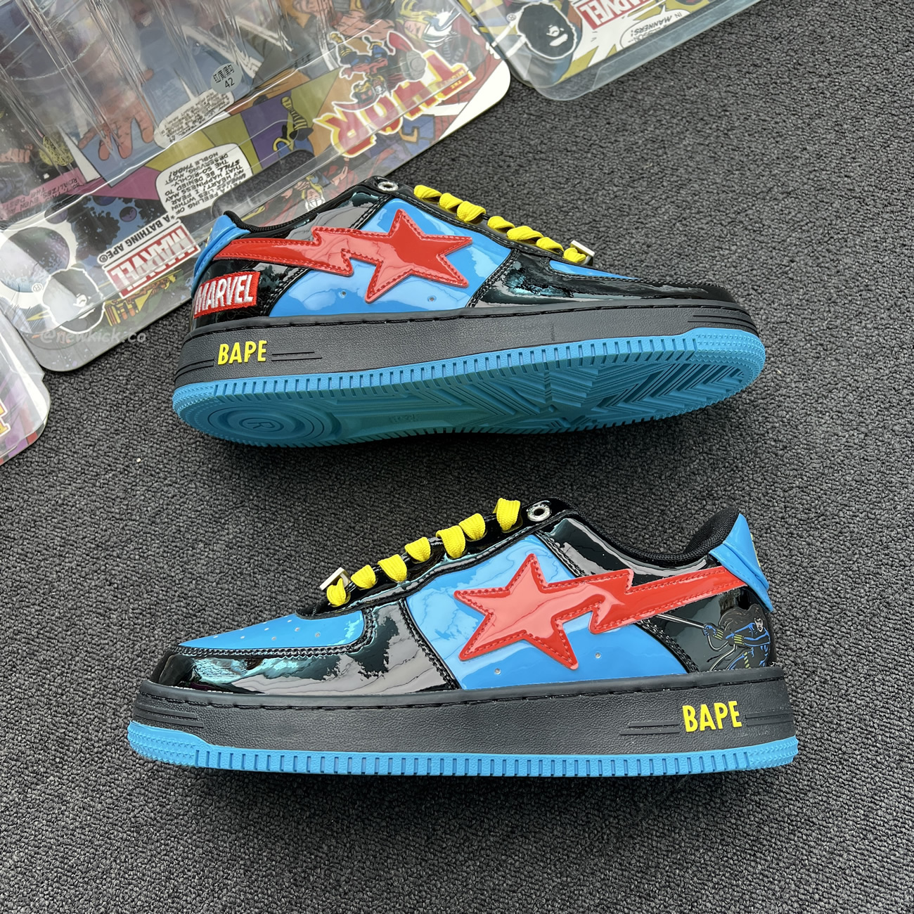 A Bathing Ape Bape Sta Marvel Comics Rocket Raccoon Thor Hulk Captain America Black Widow Iron Man  2022 (61) - newkick.vip